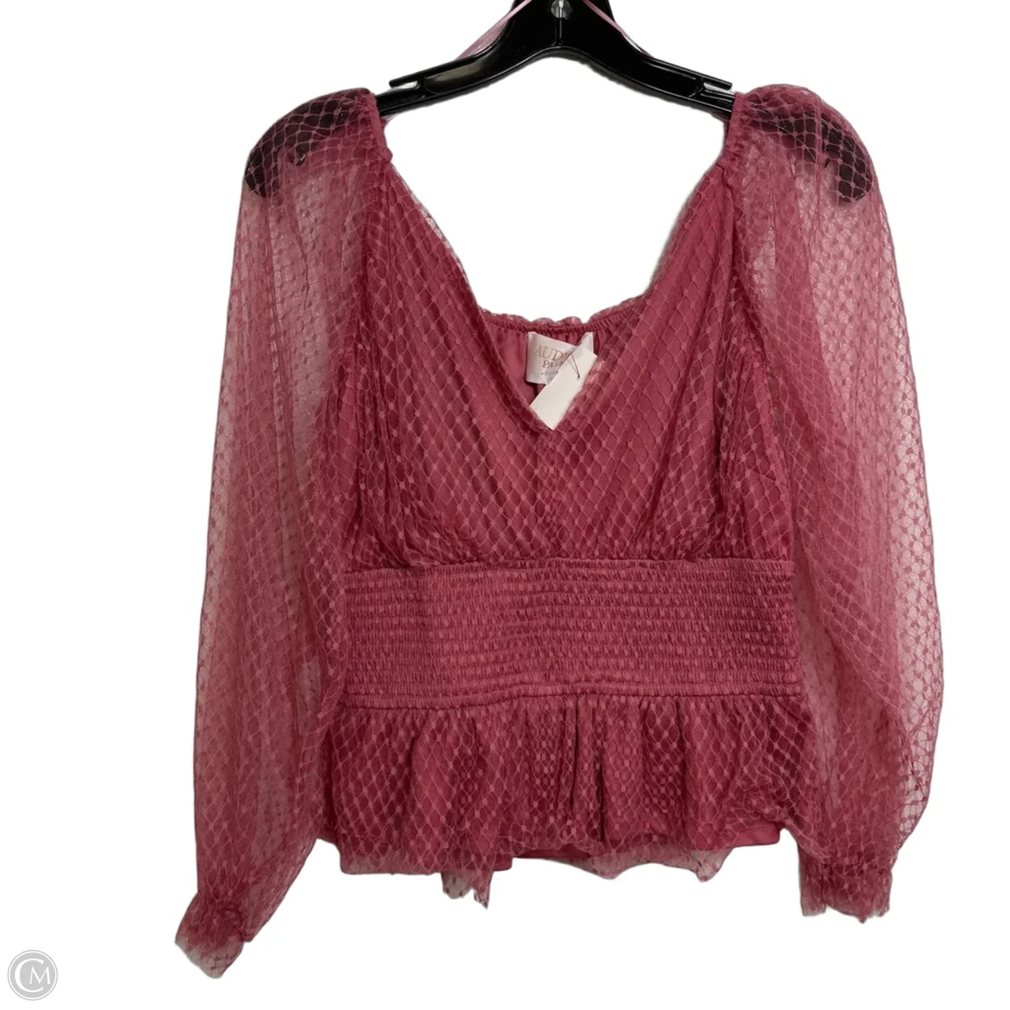 Top Long Sleeve By Francesca’s In Pink, Size: M