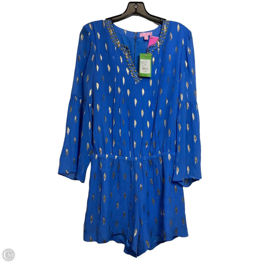 Romper Designer By Lilly Pulitzer In Blue, Size: M