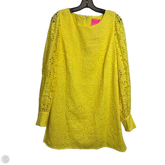 Dress Designer By Lilly Pulitzer In Yellow, Size: 12