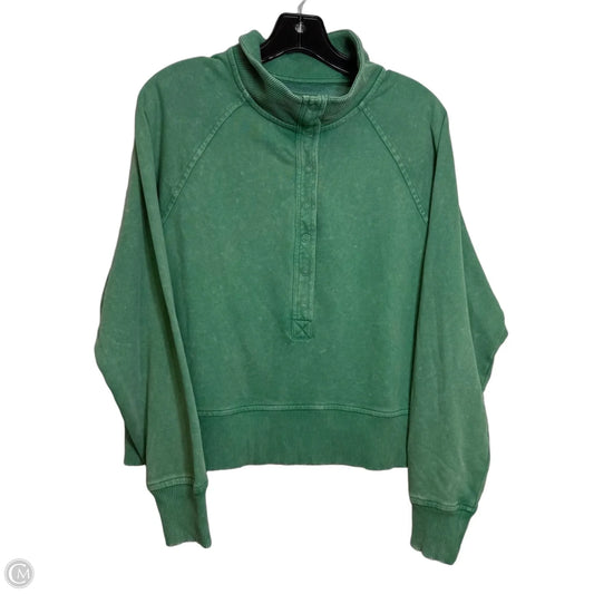 Top Long Sleeve By American Eagle In Green, Size: S