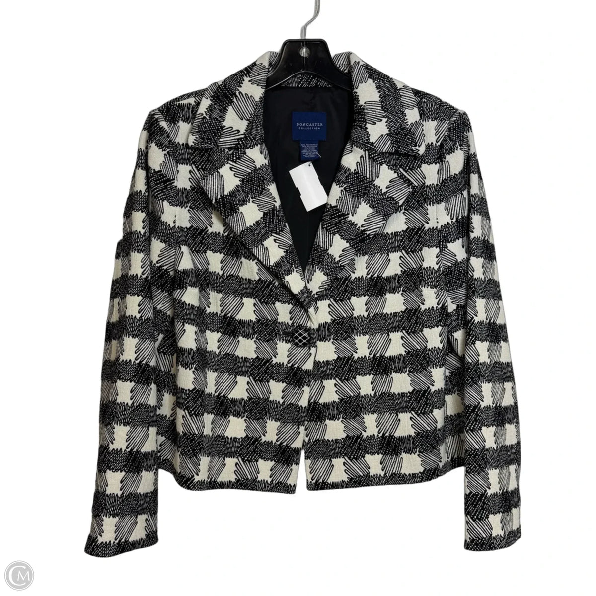 Blazer By Doncaster Collection In Black & White, Size: M