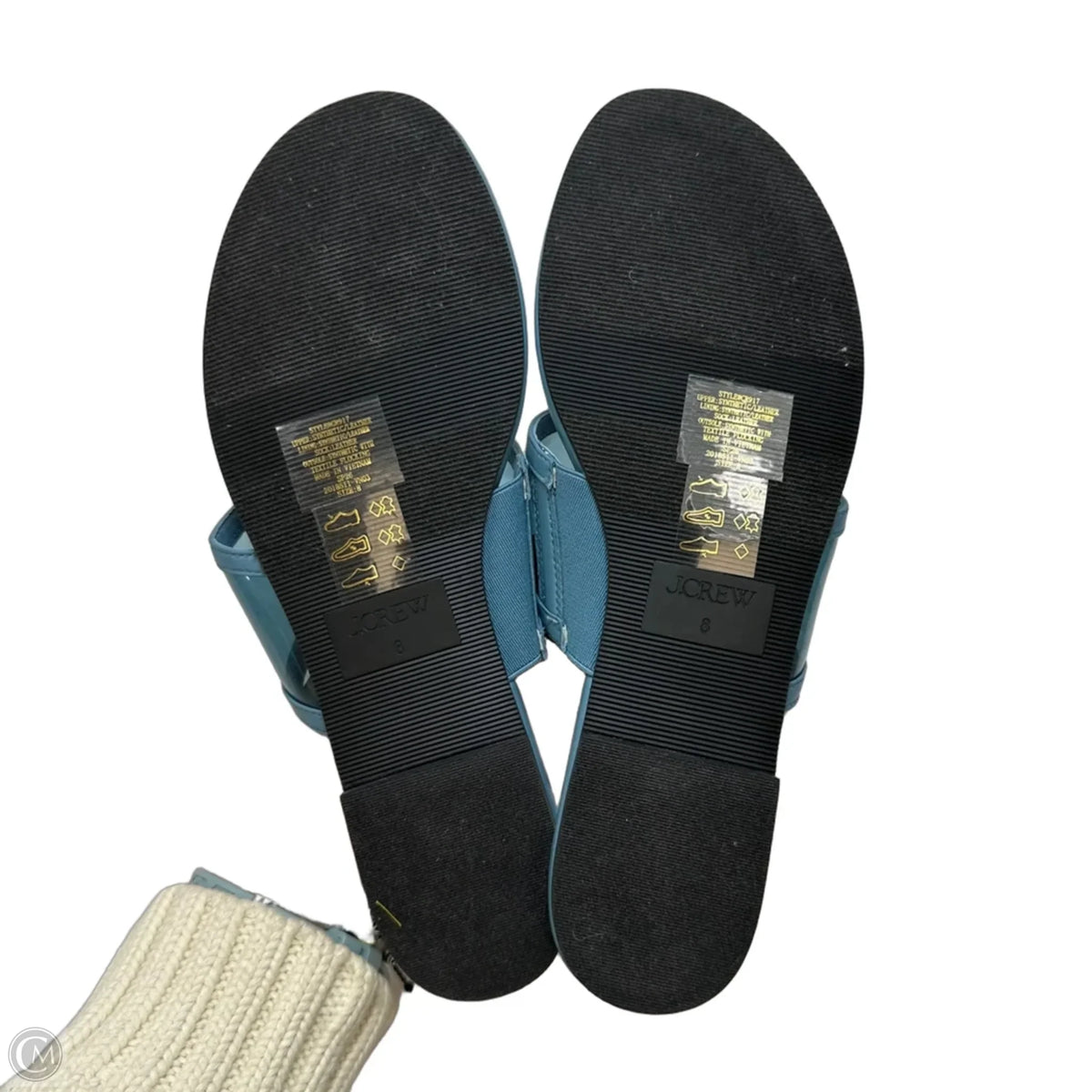 Sandals Flip Flops By J. Crew In Blue, Size: 8