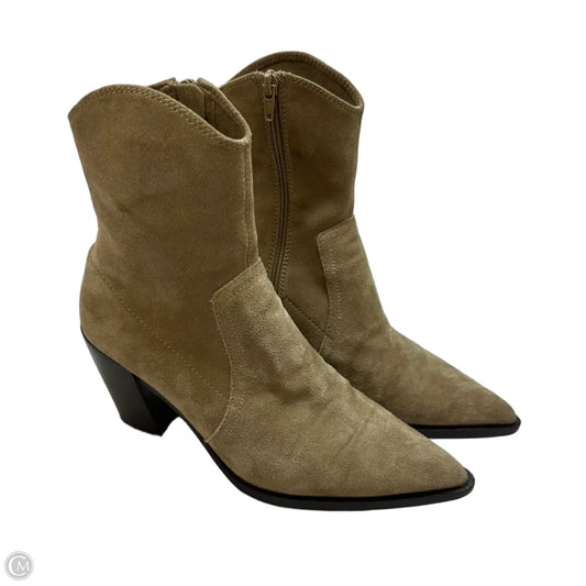 Boots Ankle Heels By Jeffrey Campbell In Tan, Size: 8