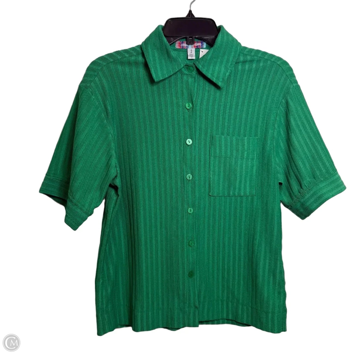 Top Short Sleeve By Urban Outfitters In Green, Size: S