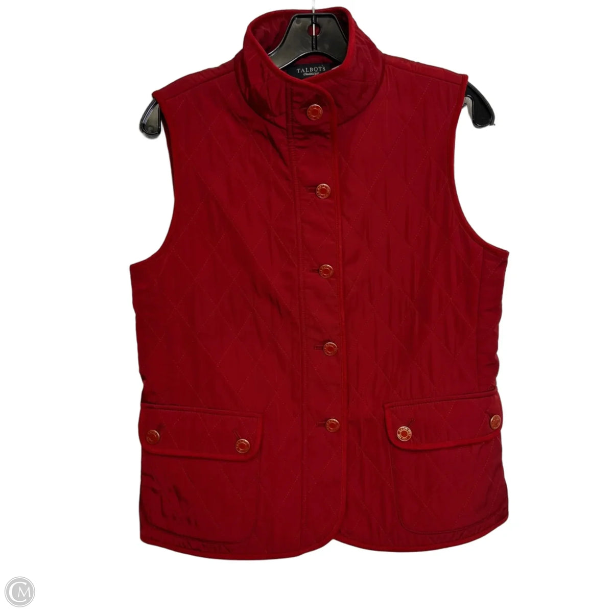 Vest Puffer & Quilted By Talbots In Red, Size: S