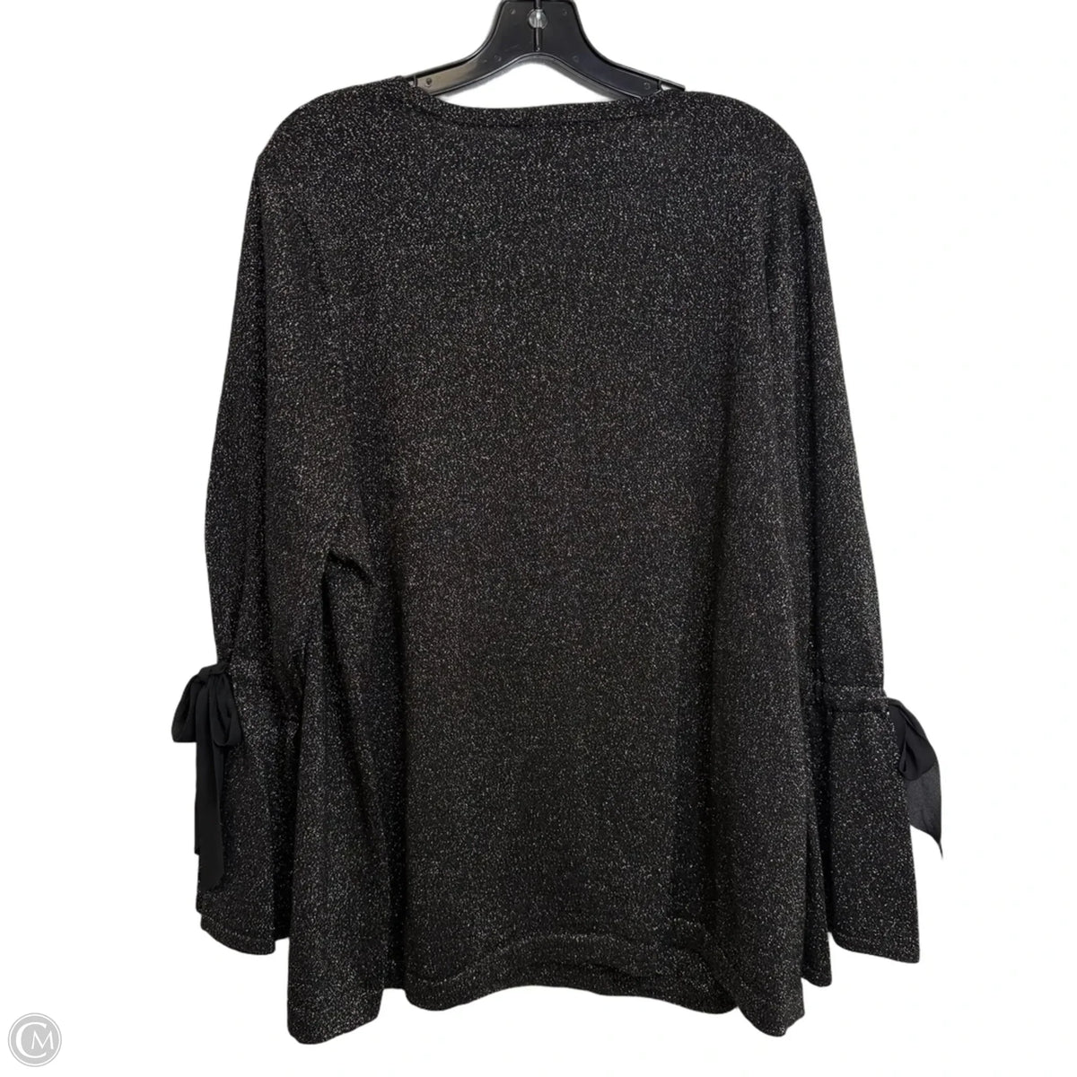 Top Long Sleeve By Talbots In Black, Size: 3x