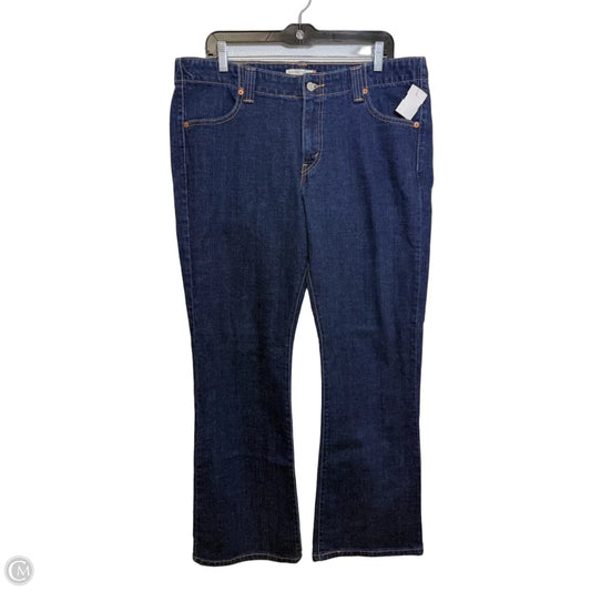 Jeans Boot Cut By Levis In Blue Denim, Size: 16