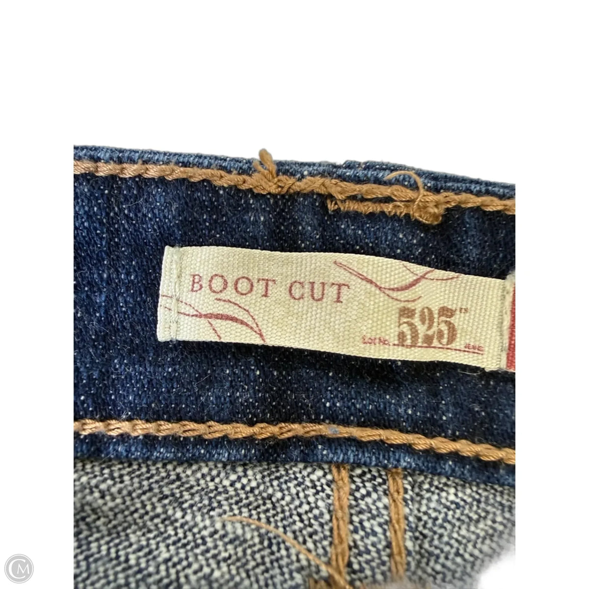 Jeans Boot Cut By Levis In Blue Denim, Size: 16