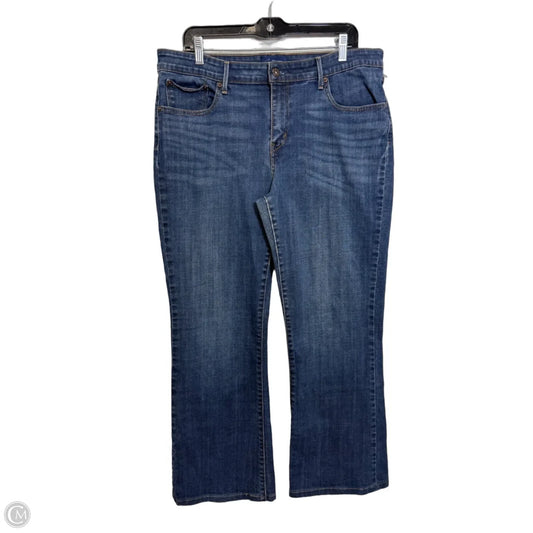 Jeans Boot Cut By Levis In Blue Denim, Size: 16