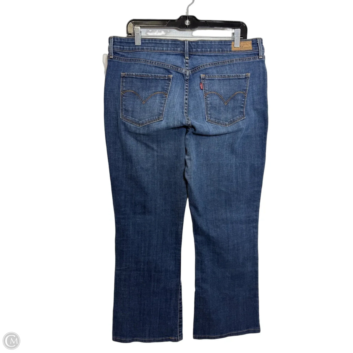 Jeans Boot Cut By Levis In Blue Denim, Size: 16