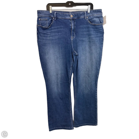 Jeans Boot Cut By Chicos In Blue Denim, Size: Xl