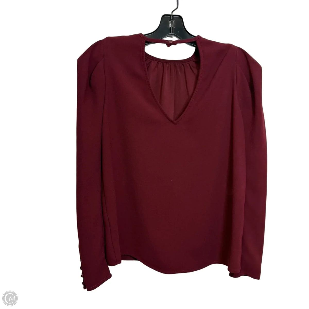 Top Long Sleeve By Express In Red, Size: Xs