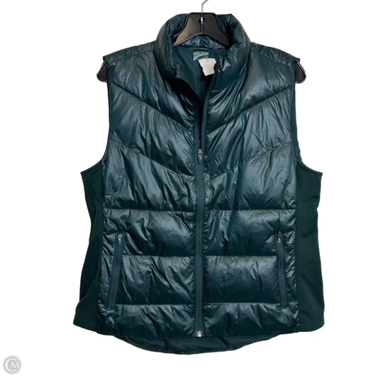 Vest Puffer & Quilted By Tek Gear In Green, Size: L