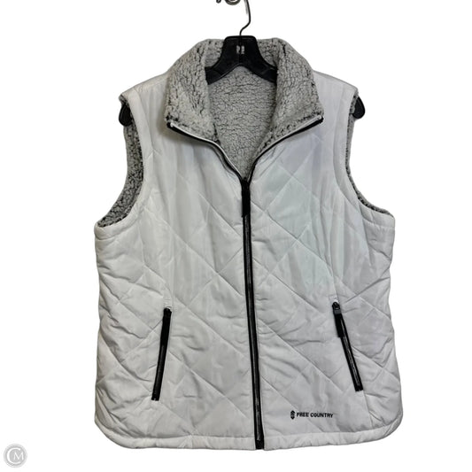 Reversible Vest Puffer & Quilted By Free Country In White, Size: L