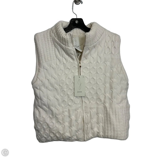Vest Sweater By Joie In Ivory, Size: L