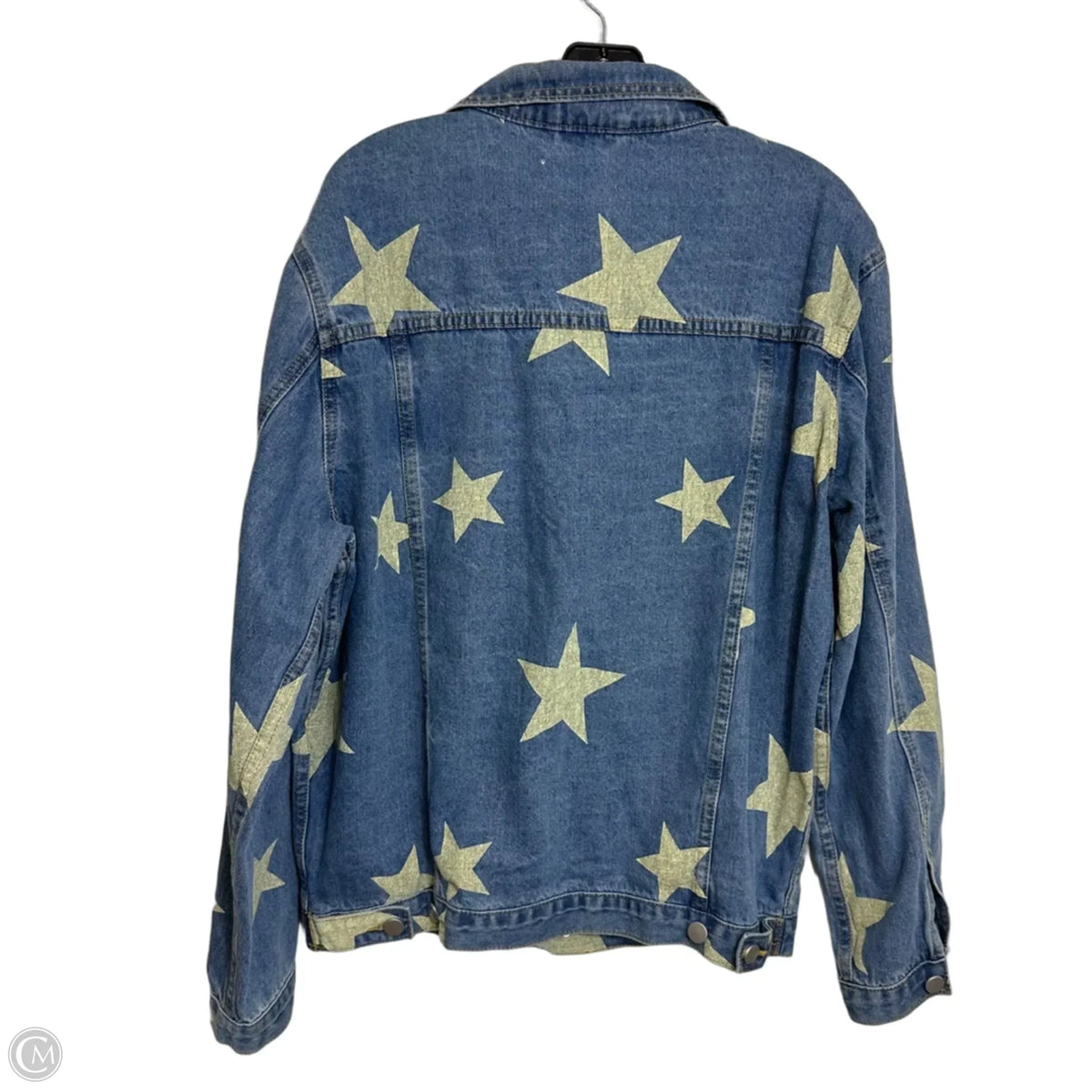 Jacket Denim By Clothes Mentor In Blue Denim, Size: M