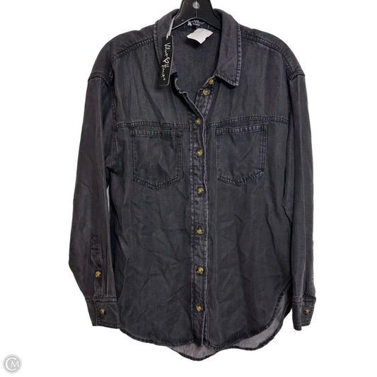 Jacket Shirt By Velvet Heart In Black, Size: M