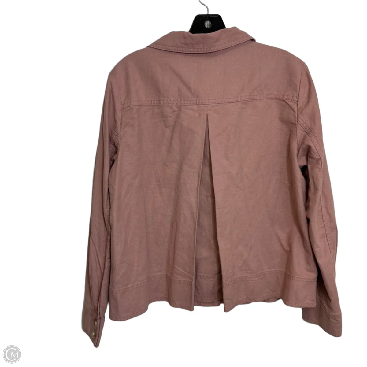Jacket Denim By Loft In Pink, Size: S