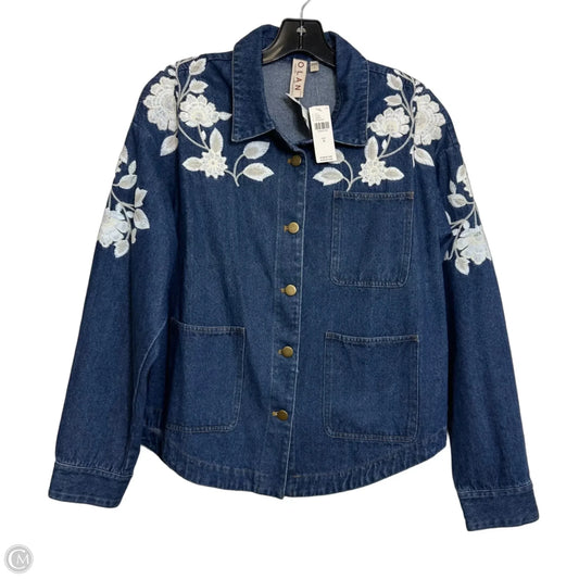 Jacket Denim By Dolan Left Coast In Blue Denim, Size: S