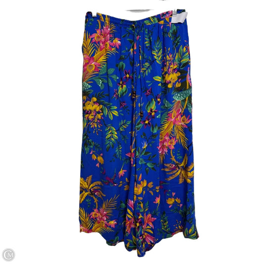 Pants Lounge By Cynthia Rowley In Blue & Gold, Size: M