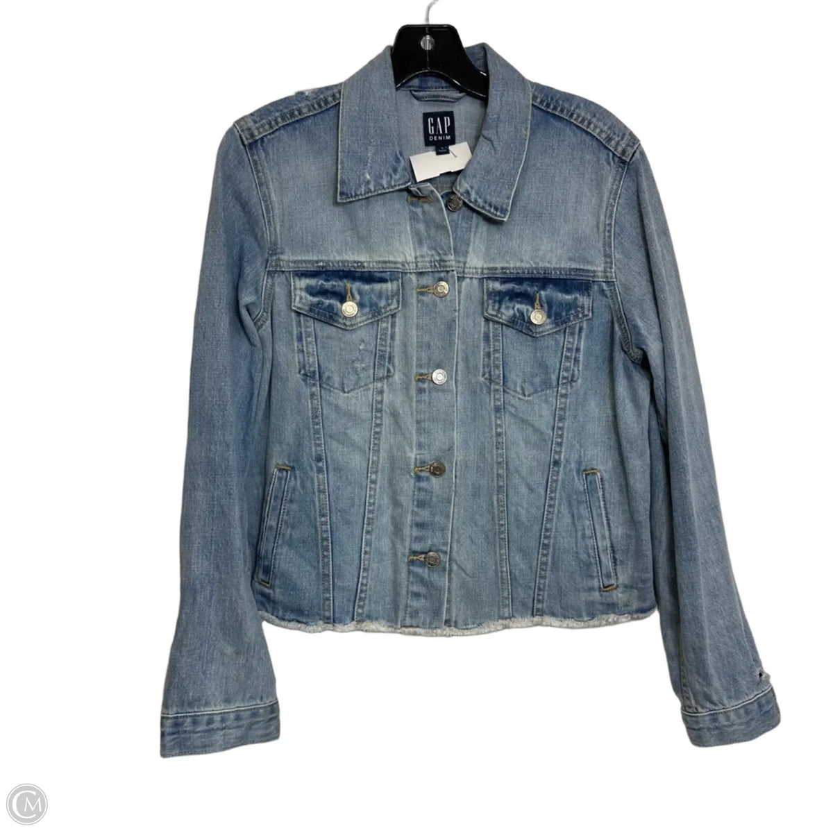 Jacket Denim By Gap In Blue Denim, Size: M