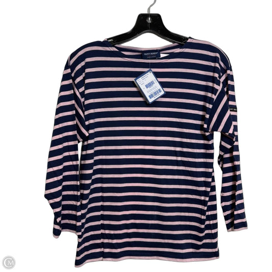 Top 3/4 Sleeve By J. Crew In Blue & Pink, Size: Xs