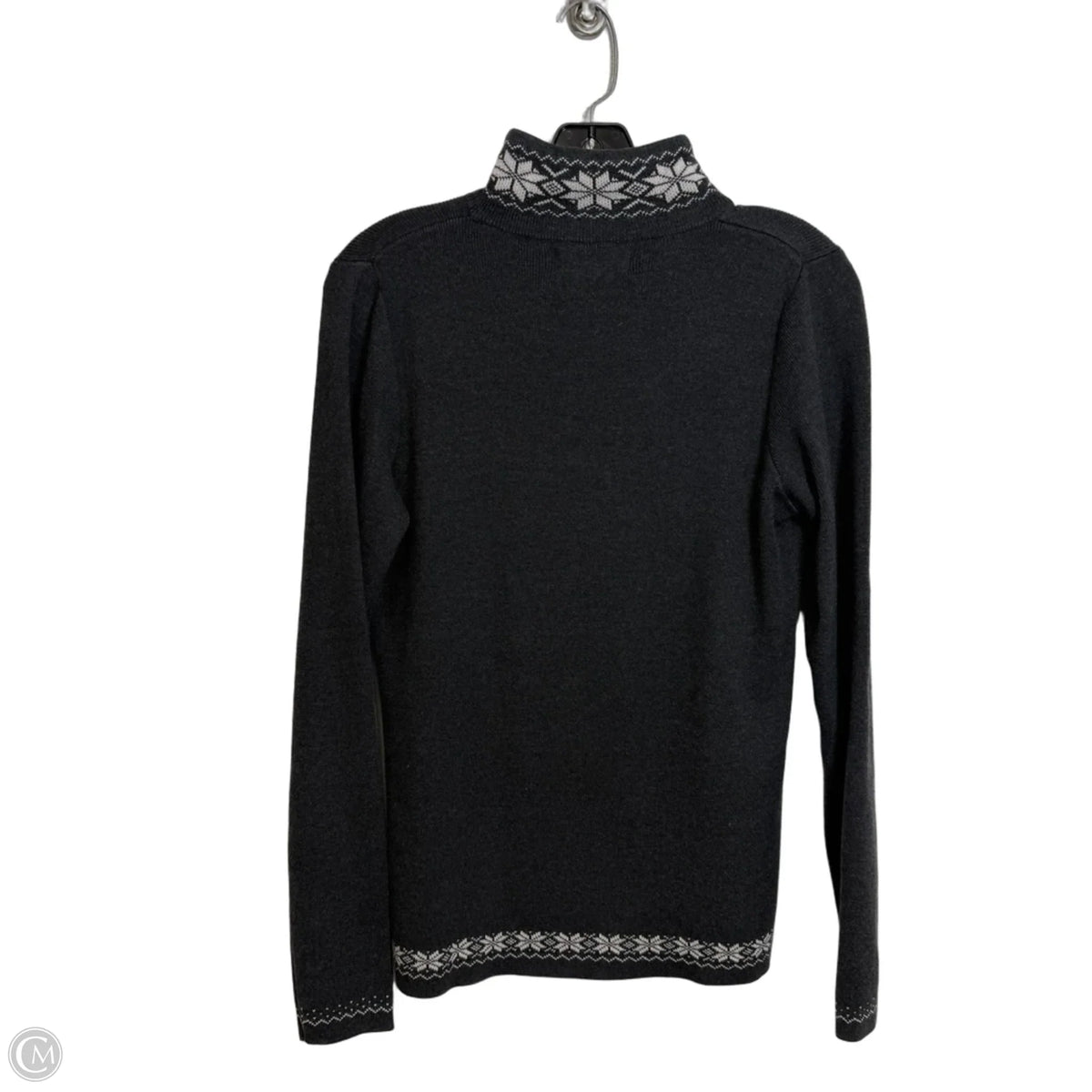 Sweatshirt Collar By Eddie Bauer In Grey, Size: M