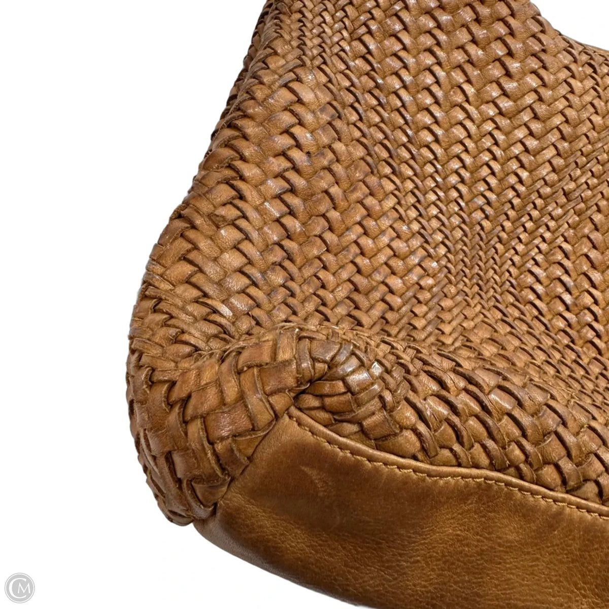 Handbag Leather By Clothes Mentor, Size: Medium