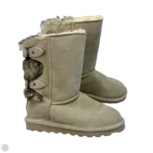 Boots Mid-calf Flats By Bearpaw In Grey, Size: 7