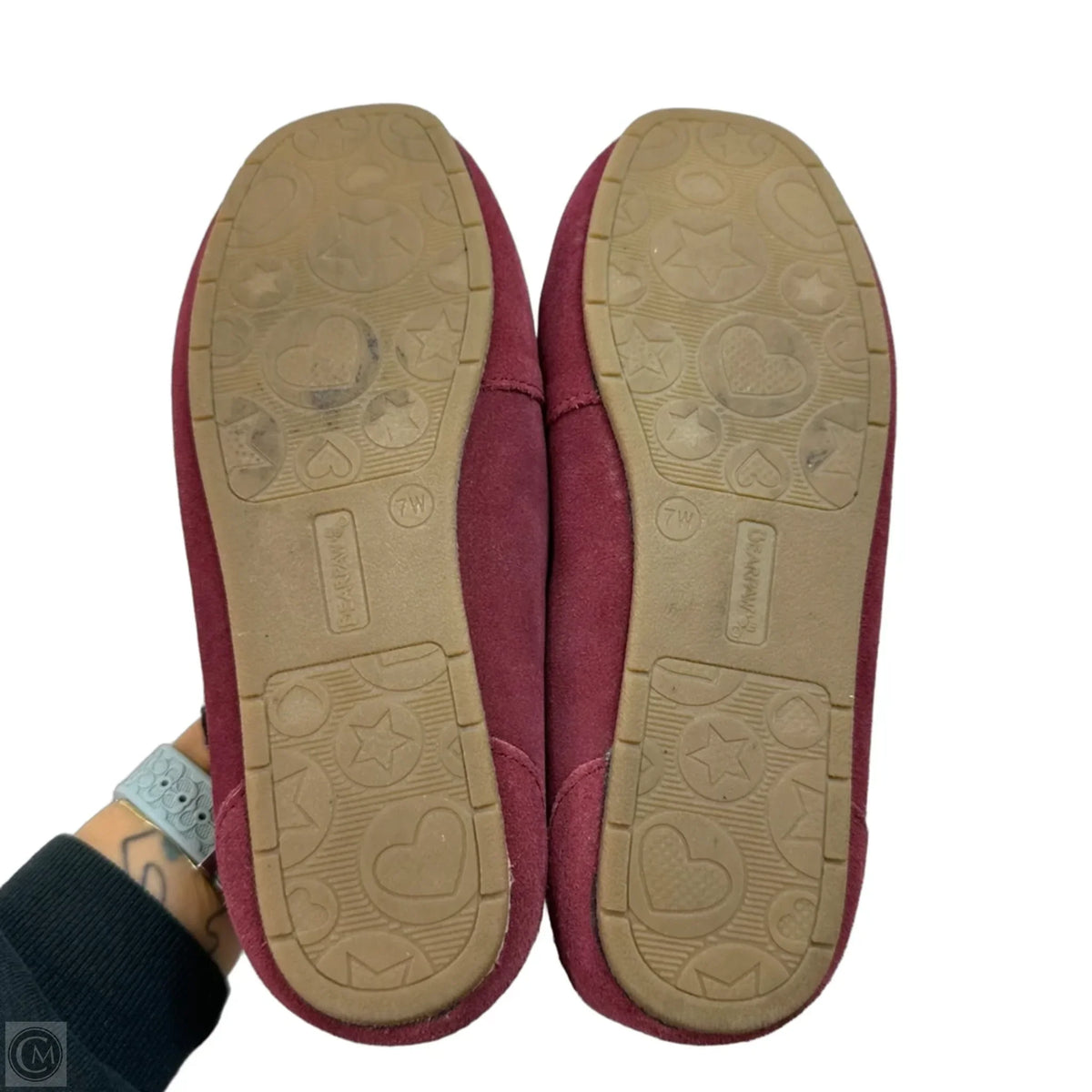 Slippers By Bearpaw In Red, Size: 7