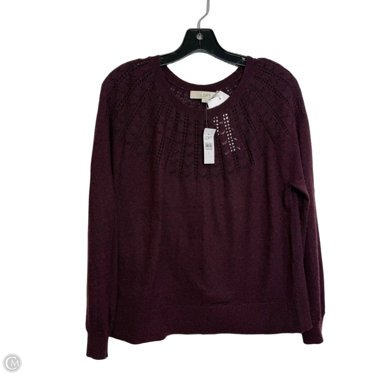 Sweater By Loft In Maroon, Size: L