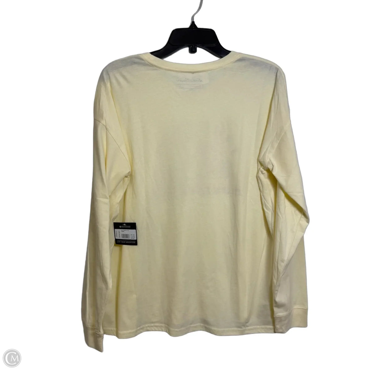 Top Long Sleeve By Eddie Bauer In Cream, Size: L