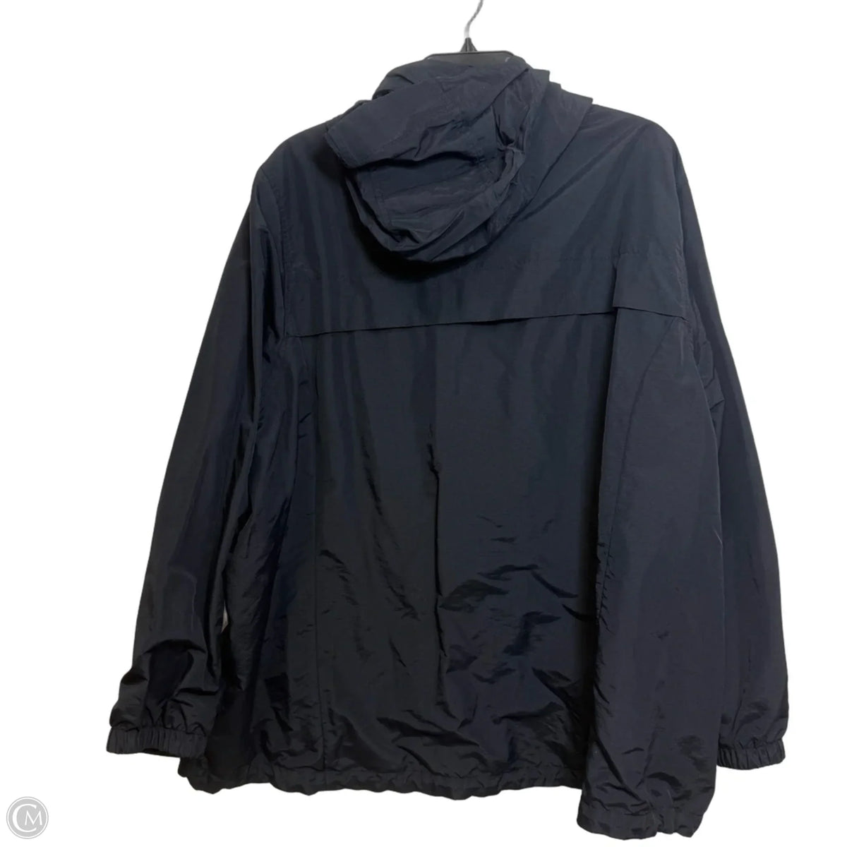 Coat Raincoat By Lands End In Black, Size: 3x