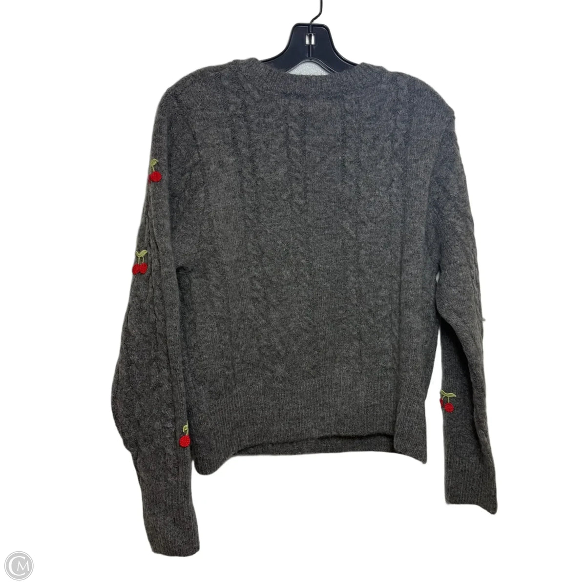 Cardigan By Clothes Mentor In Grey, Size: L
