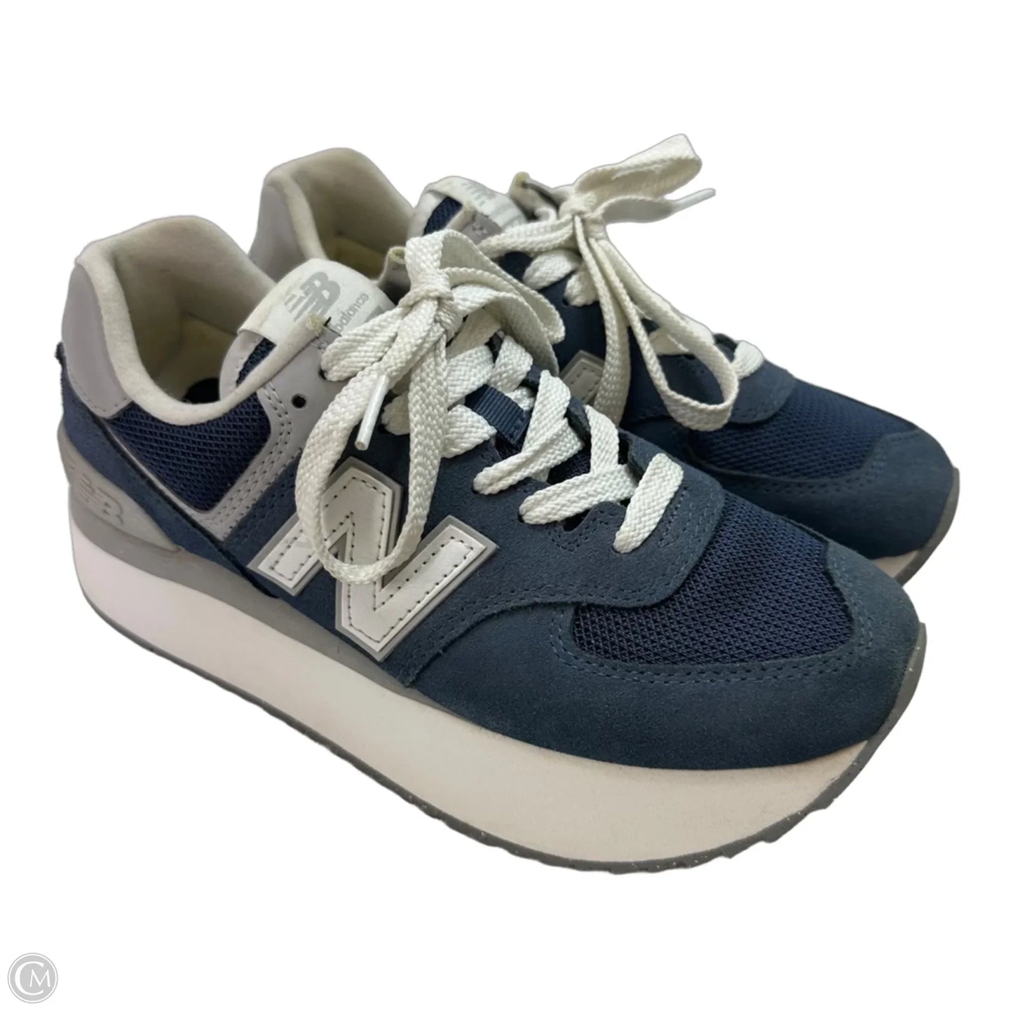 Shoes Athletic By New Balance In Blue & Grey, Size: 7.5