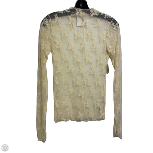 Top Long Sleeve By Free People In Beige, Size: M
