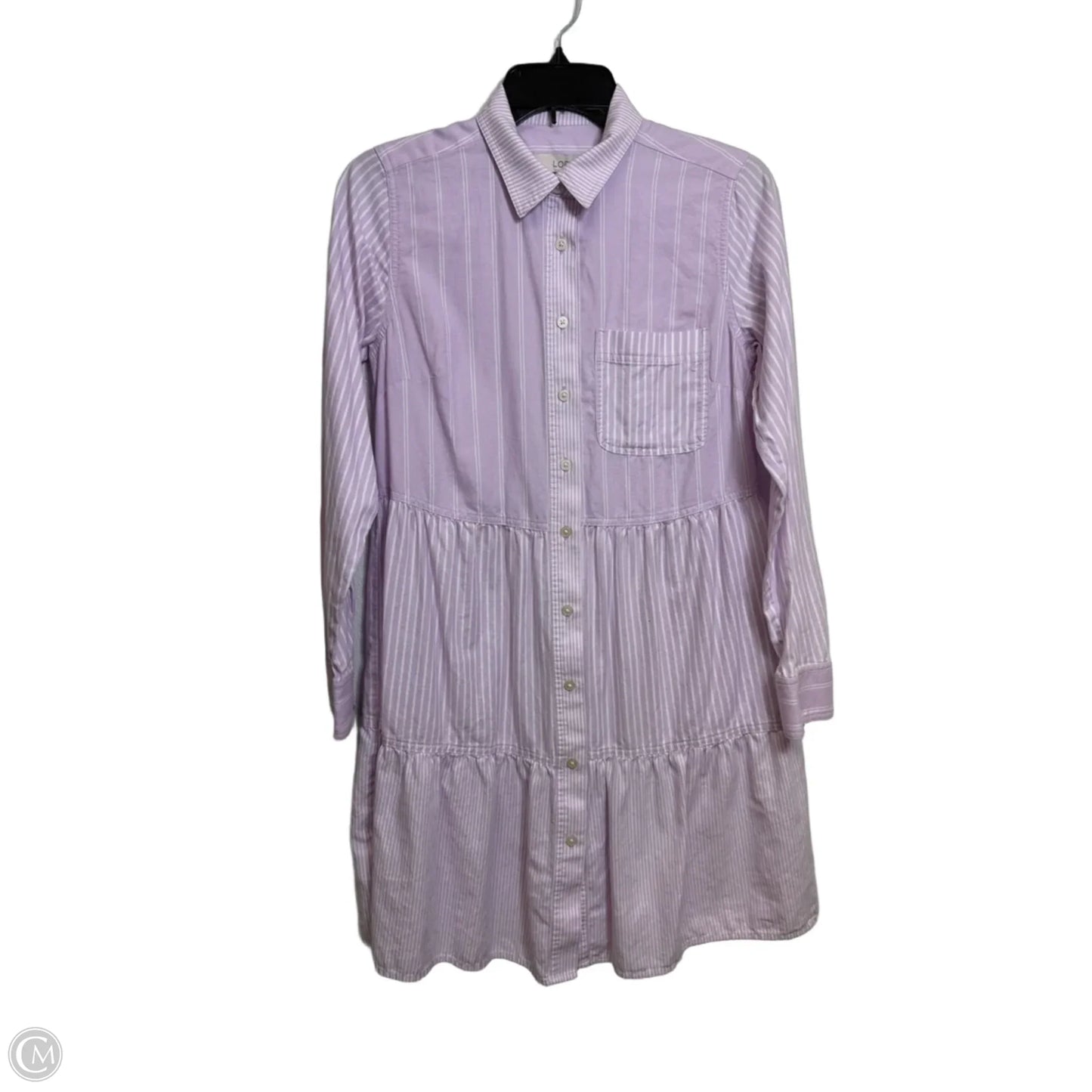 Dress Casual Short By Loft In Purple, Size: Xs