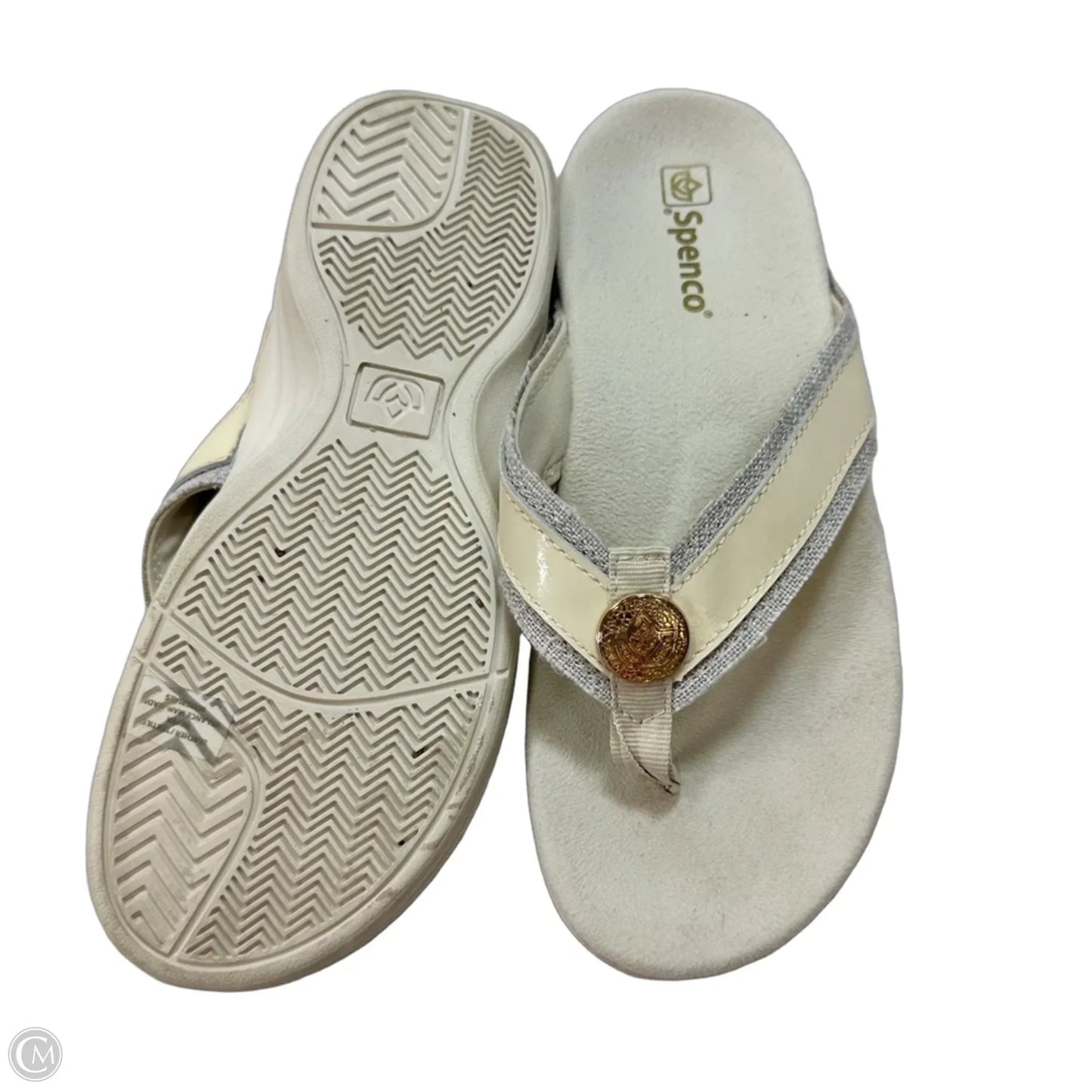 Sandals Flip Flops By Spenco In Cream, Size: 8