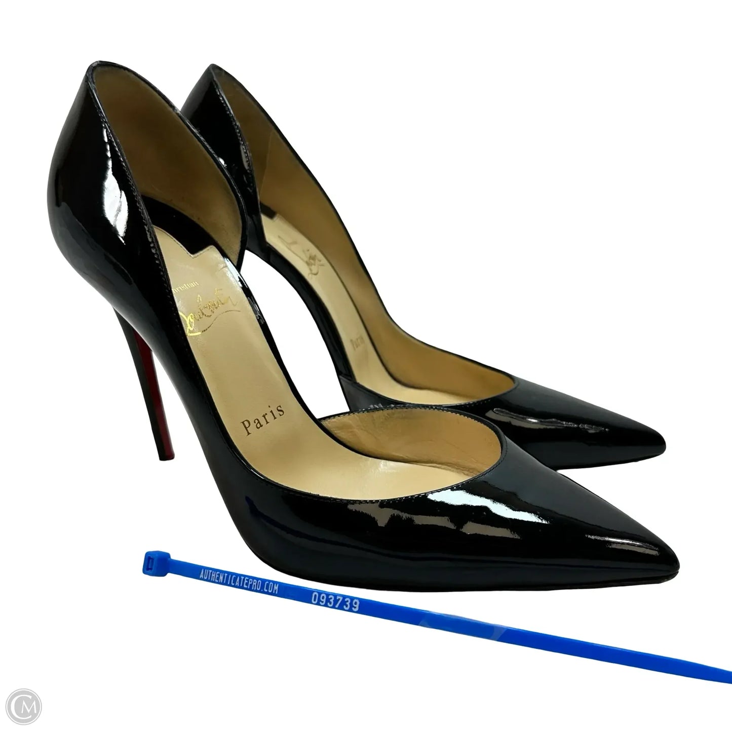 Shoes Luxury Designer By Christian Louboutin In Black, Size: 39