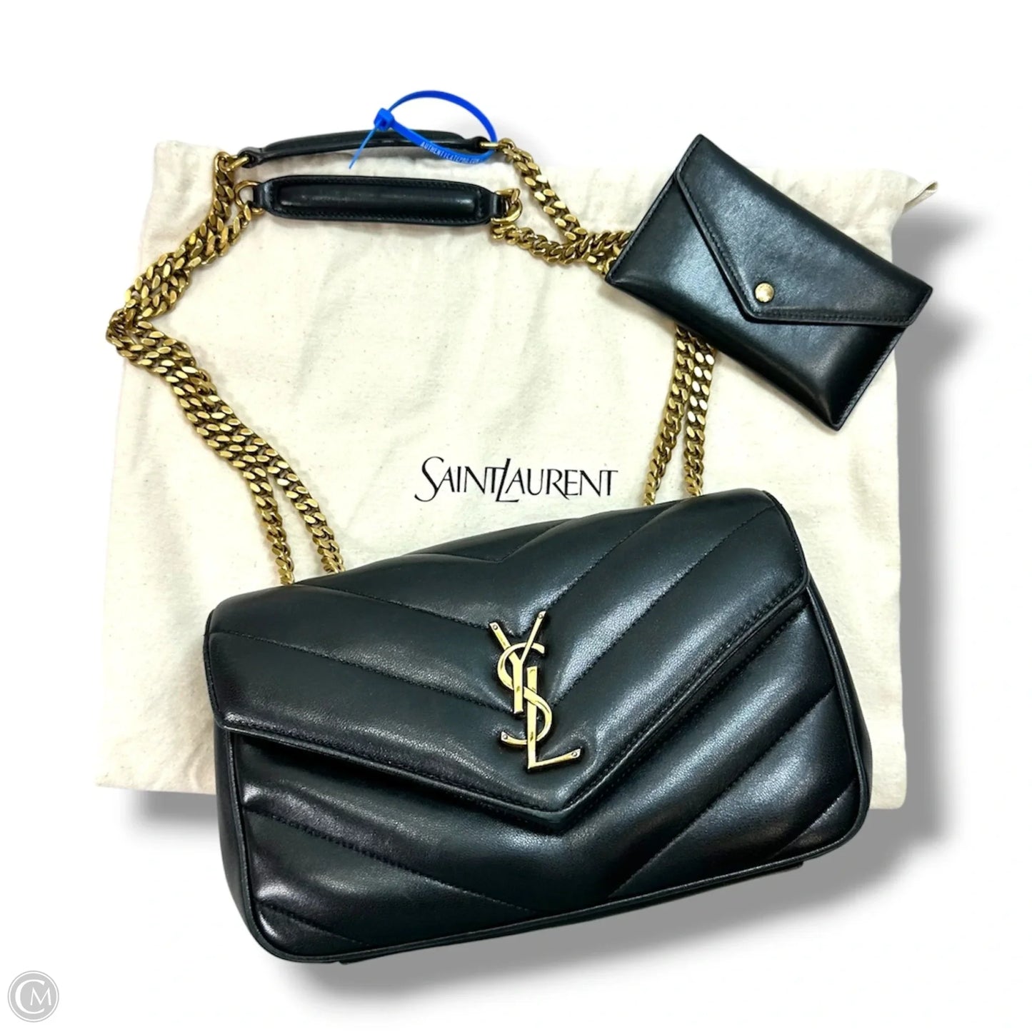 Loulou Matelassé lambskin Small Shoulder Bag Crossbody Luxury Designer By Yves Saint Laurent, Size: Small