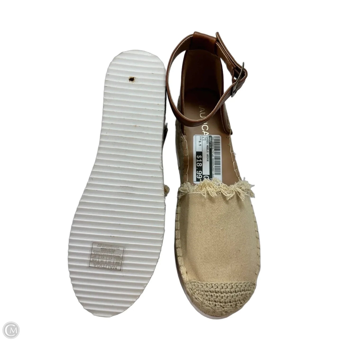 Shoes Heels Wedge By Nautica In Tan, Size: 6.5