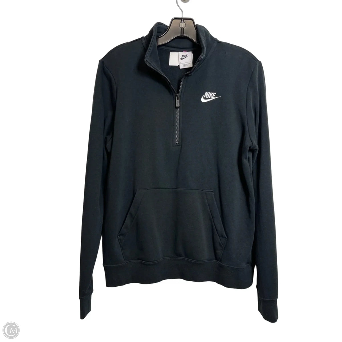 Athletic Jacket By Nike In Black, Size: S