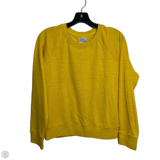 Lightweight Sweatshirt Crewneck By J. Crew In yellow , Size: Xs