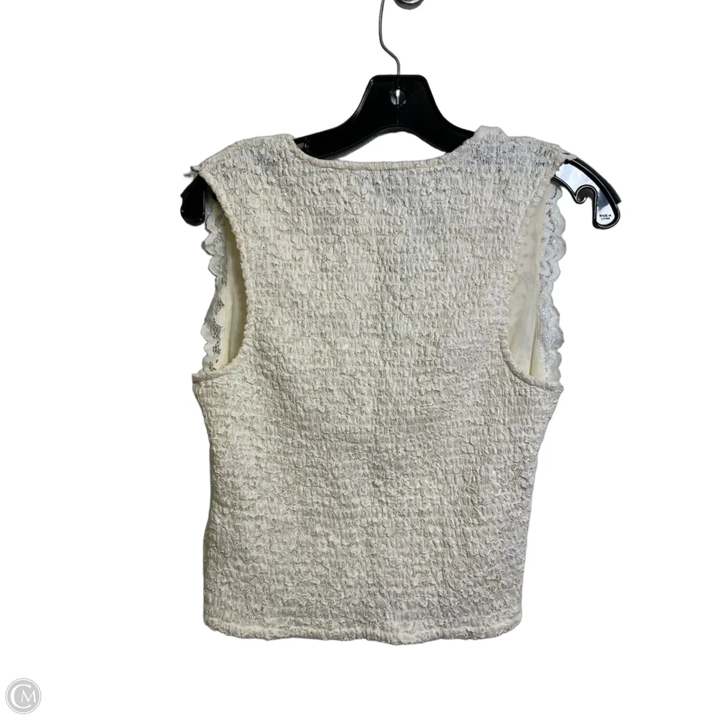 Top Sleeveless By Express In Ivory, Size: S