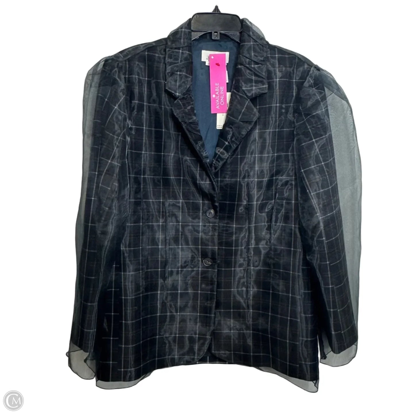 Blazer By Anthropologie In Plaid Pattern, Size: M