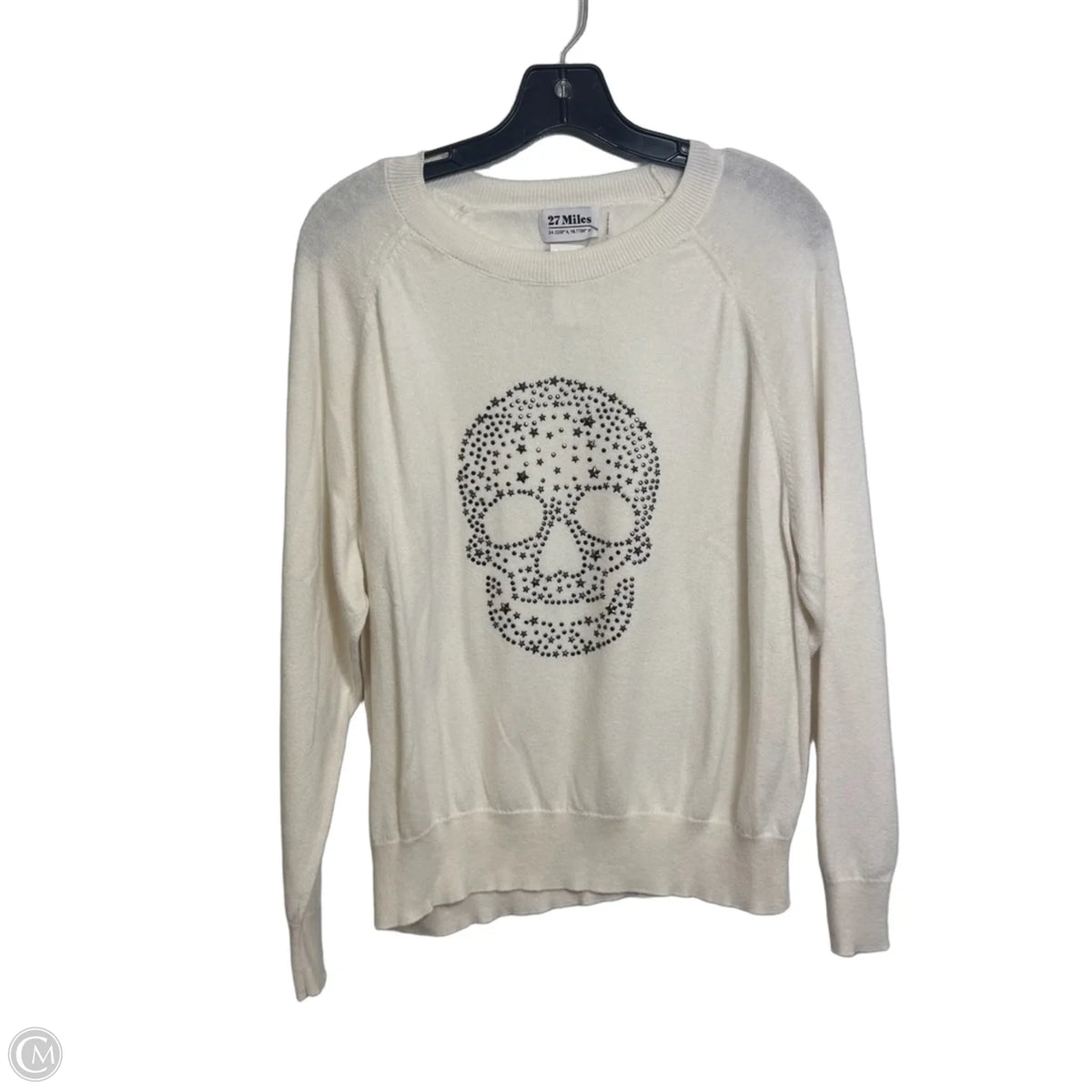 Sweater By Clothes Mentor In Ivory, Size: L