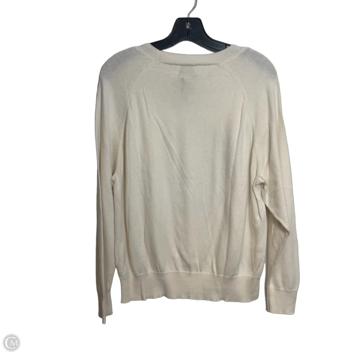 Sweater By Clothes Mentor In Ivory, Size: L