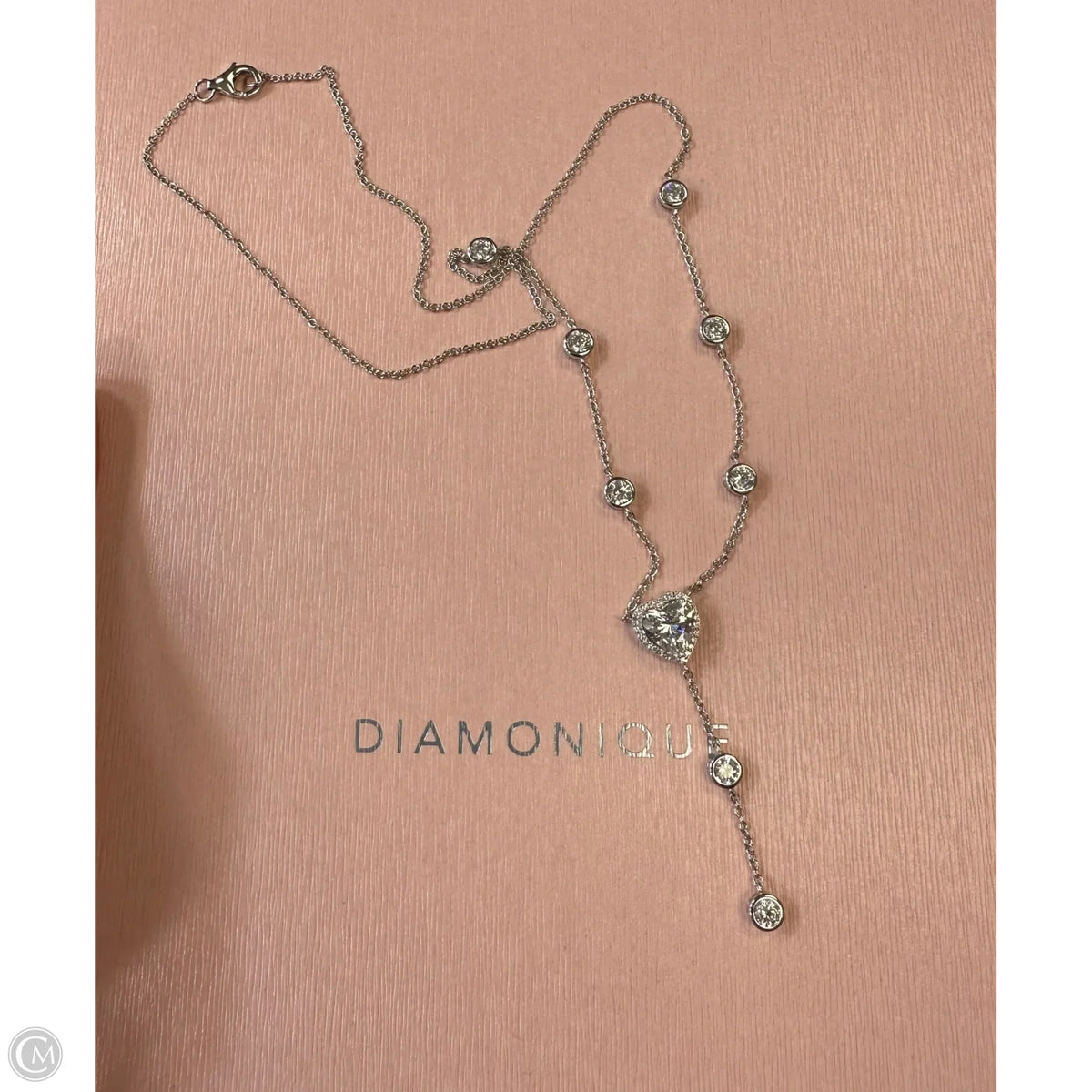 Sterling Silver Heart necklace By Diamonique