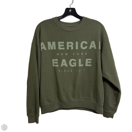 Sweatshirt Crewneck By American Eagle In Green, Size: S