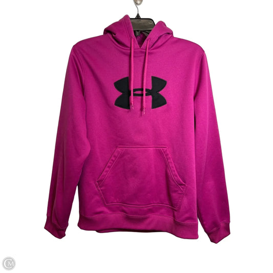 Sweatshirt Hoodie By Under Armour In Pink, Size: M